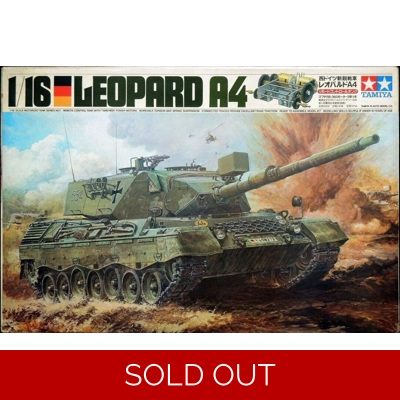 Vintage 1978 Tamiya Leopard A4 West German Tank 1:16 RC Boxed